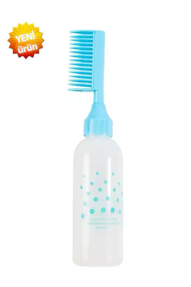 Yeni Nesil Taraklı Saç Boyama Şişesi Saç Boyama Tarağı Saç Bakım Tarağı Saç Bakım Yağı Aplikatörü