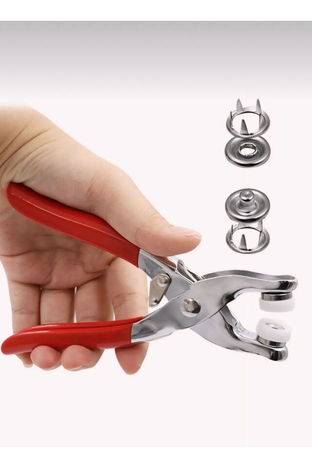 Metal Çıt Çıtlı Düğme Pensesi Ve Düğme Aparatları Gömlek, Elbise Kıyafet Düğme Aparatı