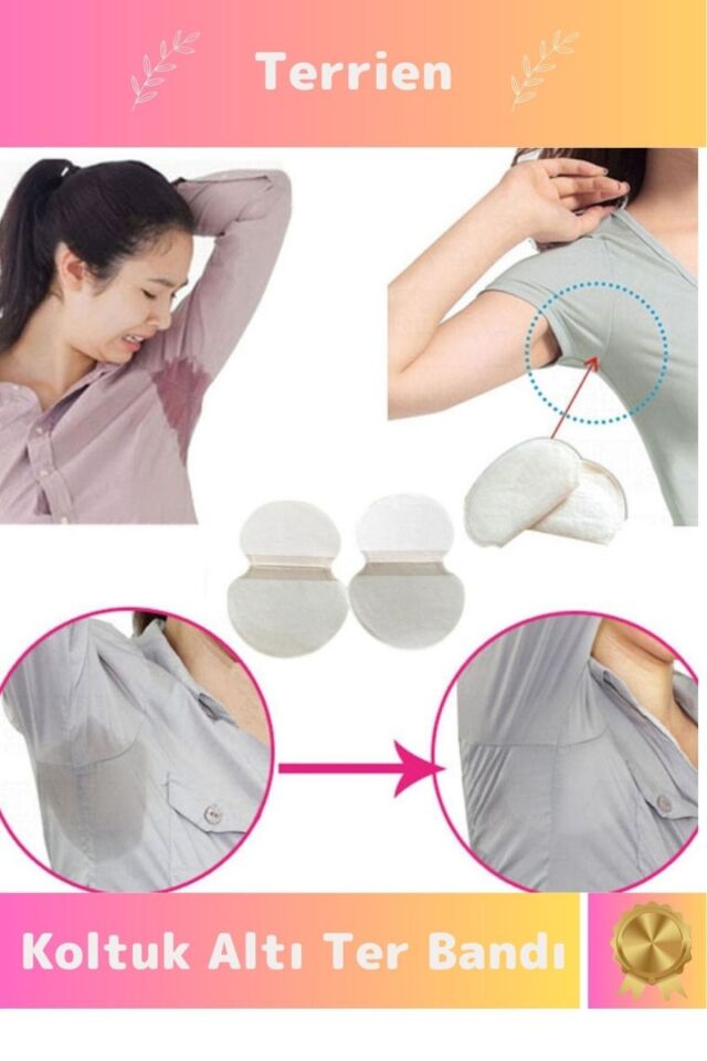 Deluxe Seri 12 Adet Koltuk Altı Ter Bandı Koku Önleyici Ped Emici Özellik Islaklık Önleyici