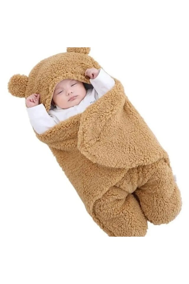 Dış kundak, 0-12 ay bebek sarma kundak, ayaklı dış kundak battaniye, welsoft uyku battaniyesi