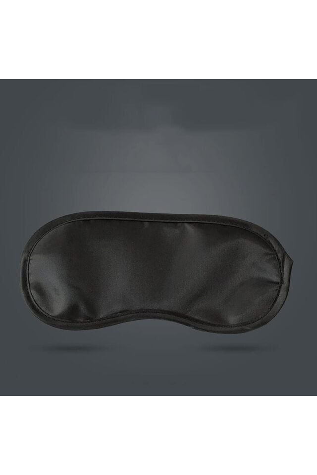 Uyku Göz Bandı Maskesi Işık Önleyici Gözlük Maske Bant 1 Adet - Siyah