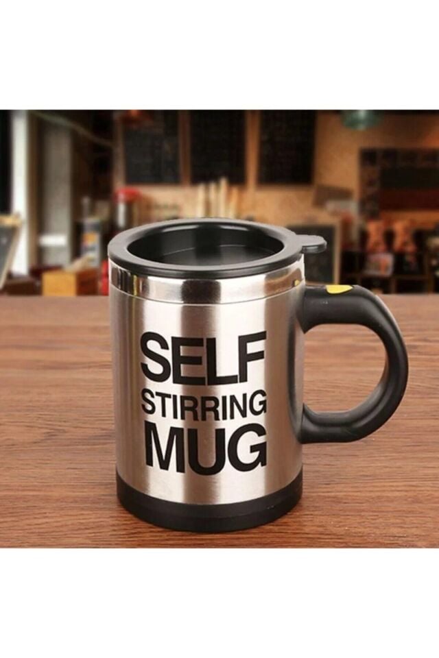 Self Mug Mikser Pilli Kupa Kendi Kendini Karıştıran Kahve Termosu
