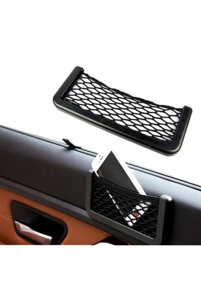 Araç Araba Içi Fileli Pratik Göz Telefon Için Yapışkanlı Fileli Ceplik Telefon Tutucu