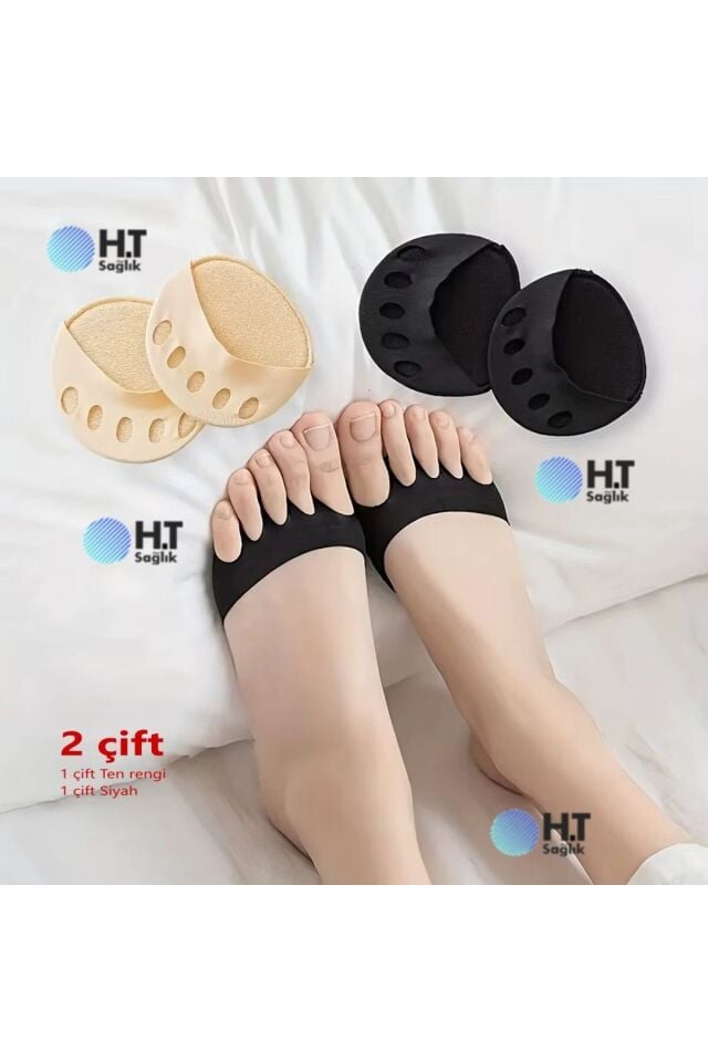 Kadınlar Için Beş Parmak Ayak Ön Ayak Pedleri Nefes Alabilen Yüksek Topuklu Ayakkabı Yastığı