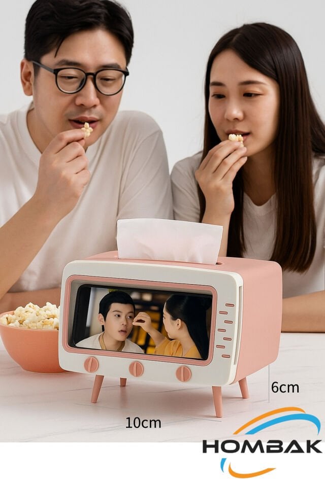 Modern Popüler Retro Telefon Tutucu Ve Peçetelik, Telefon Standı, Kağıt Peçetelik