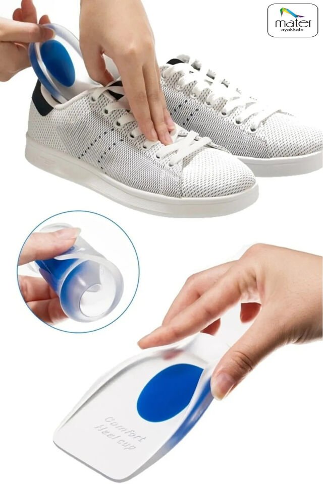 Silikon Topuk Dikeni Yastığı, Gizli Boy Uzatıcı Tabanlık,jel Topukluk