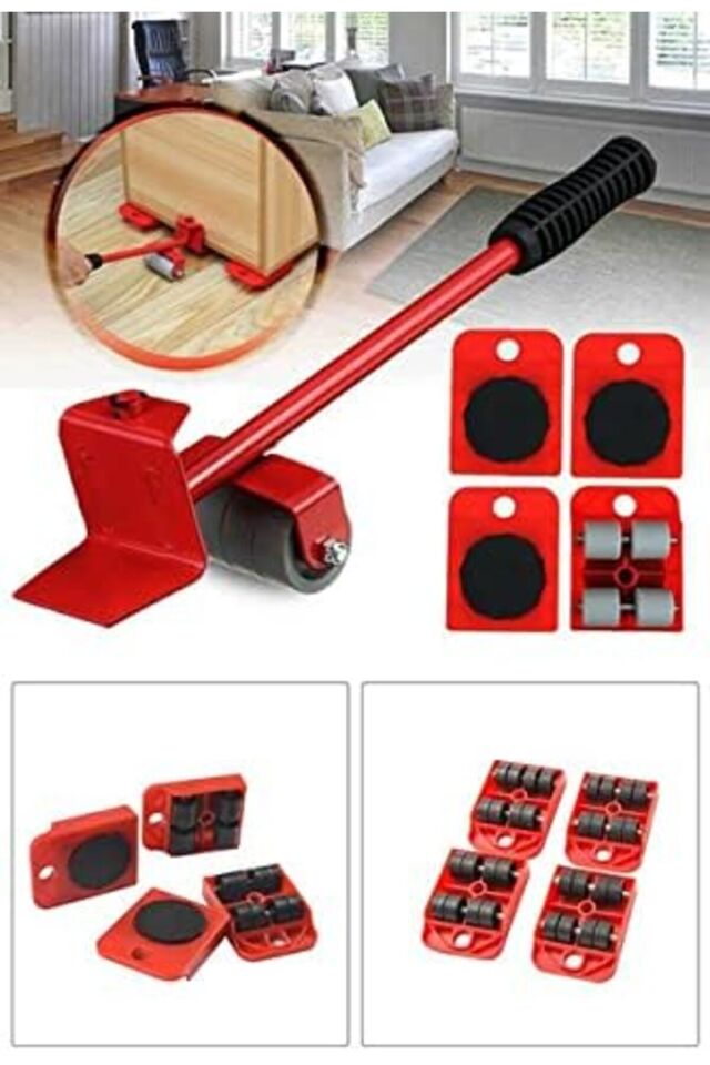 Tekerlekli Mobilya Taşıma Kaydırma Krikolu Beyaz Eşya Taşıma Aparatı