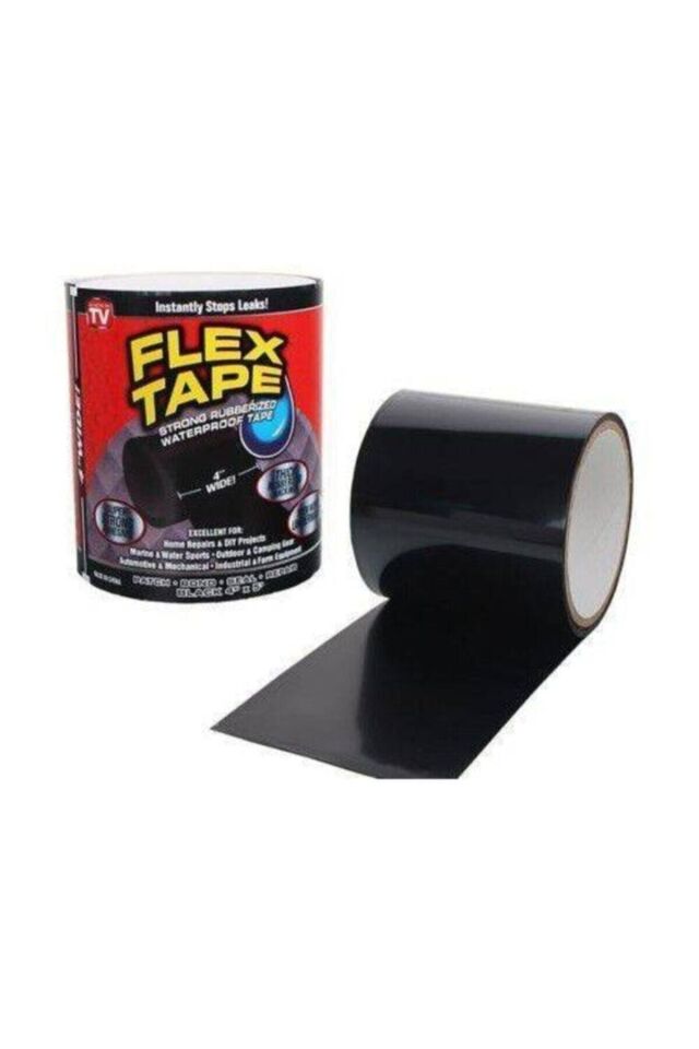 Flex Tape Su Sızdırmaz Bant Yama Bandı Suya Yalıtım Kauçuk Astarlı Delik Akıntı Sızıntı Tamir Seti