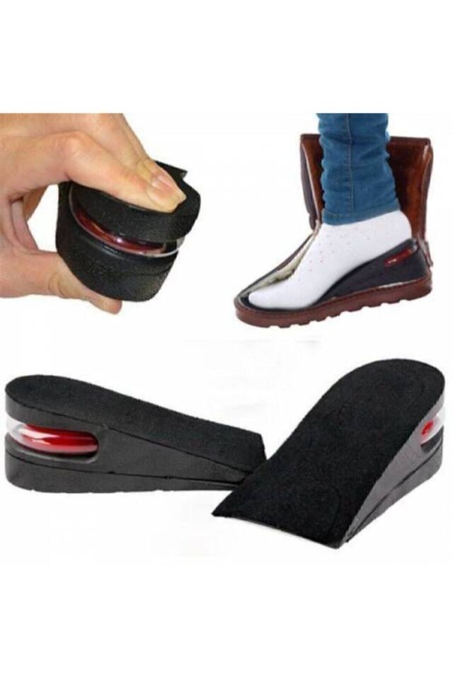 5 Cm Hava Yastıklı Boy Uzatıcı Tabanlık Siyah