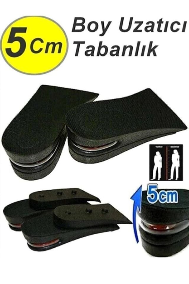 5 Cm Hava Yastıklı Boy Uzatıcı Tabanlık Uzatan Topuk Yükseltici