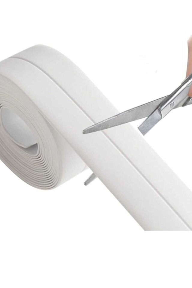 3.2 M BANYO KÜVET MUTFAK LAVABO SU SIZDIRMAZ BANT SU GEÇİRMEZ KENAR BANDI SIZDIRMAZLIK BANTI (BEYAZ)