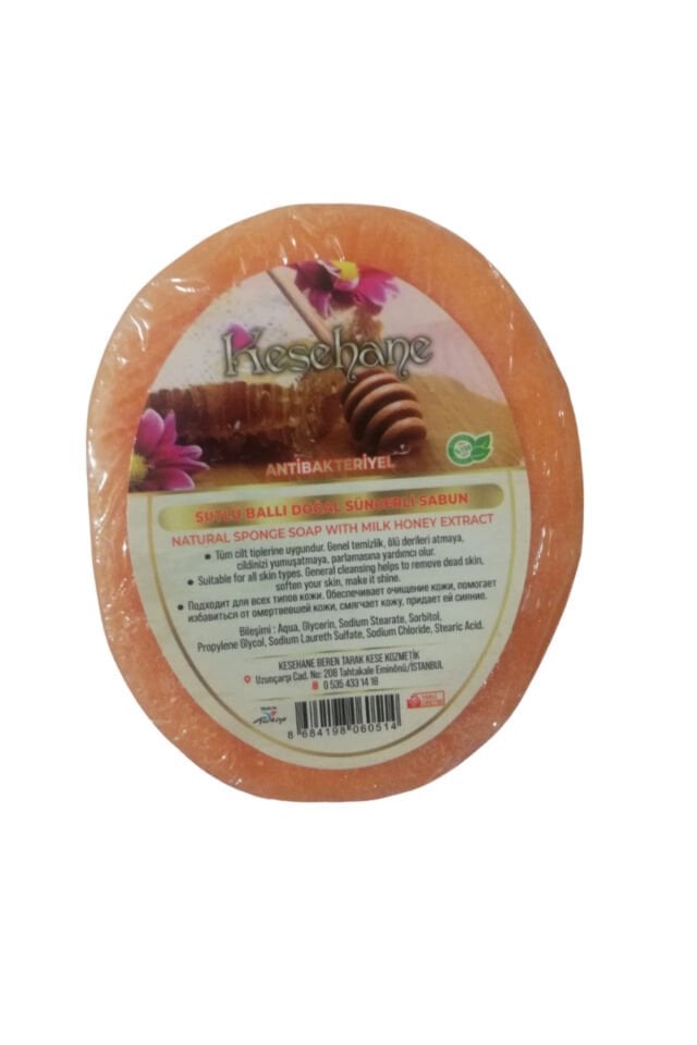 Sütlü Ballı Doğal Süngerli Sabun