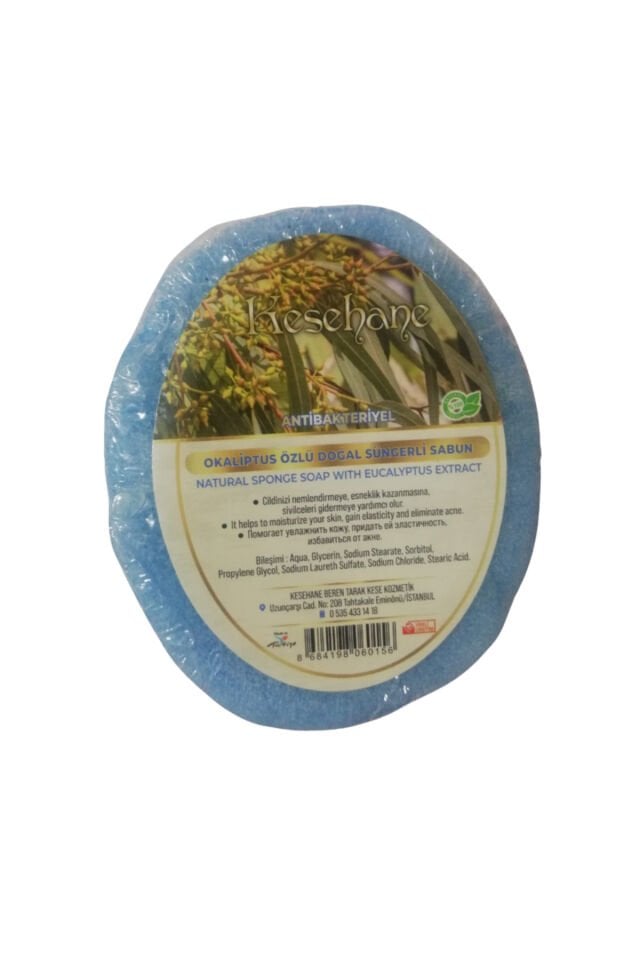 Okaliptus Özlü Doğal Süngerli Sabun