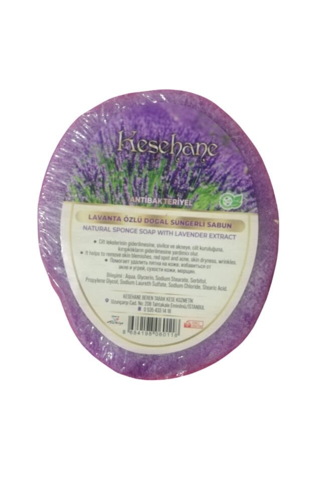 Lavanta Özlü Doğal Süngerli Sabun