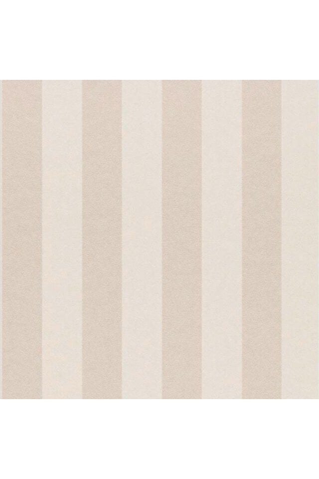 Krem Kırık Beyaz Çizgili Desen Duvar Kağıdı 52 Cm x 10 Metre