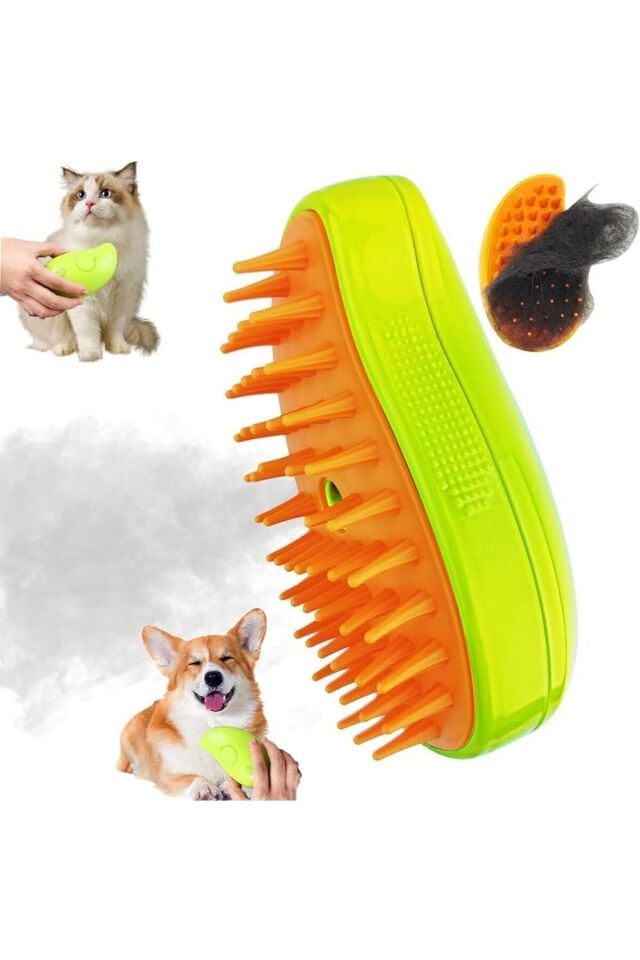 Buharlı Kedi & Köpek Yıkama Fırçası Tarağı