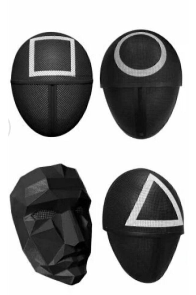 Squıd Game Maske Seti ( 4'ü Bir Arada )