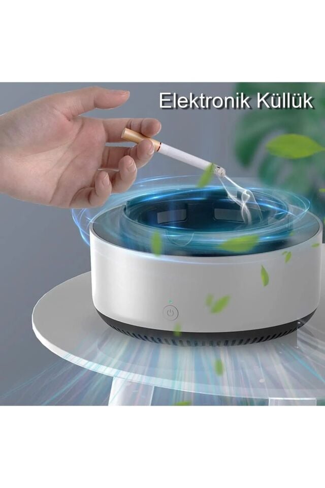 Gri Akıllı Küllük, Çok Fonksiyonlu Araba, Ev, Ofis Hava Temizleyici Küllük