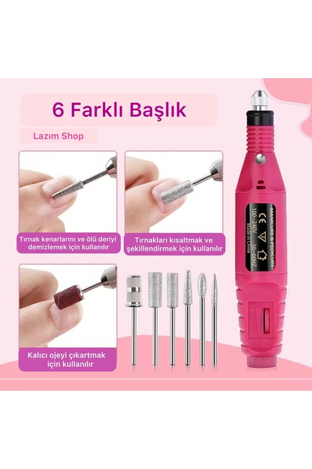 Elektrikli Manikür Pedikür Ve Protez Tırnak Makinesi