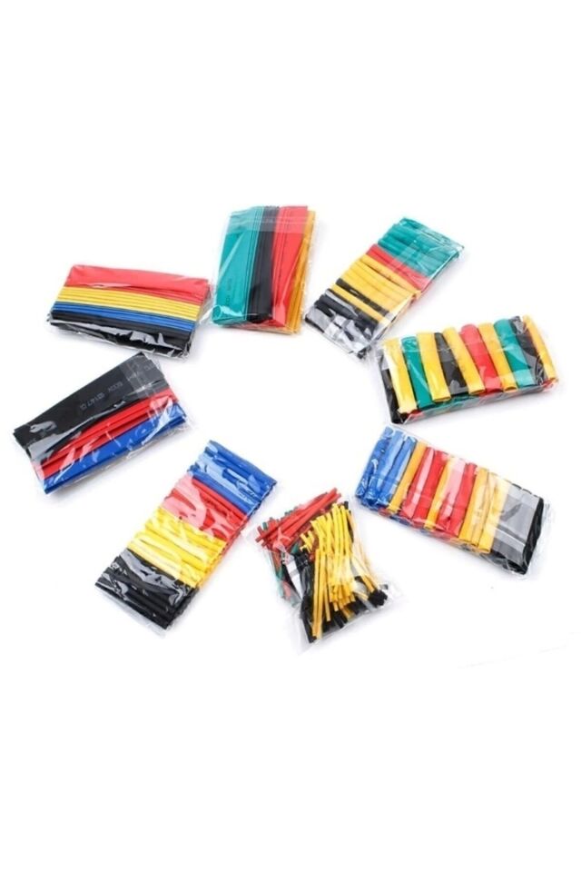 Isı Shrink Daralan Makaron Kablo Yalıtım Seti 328 Adet