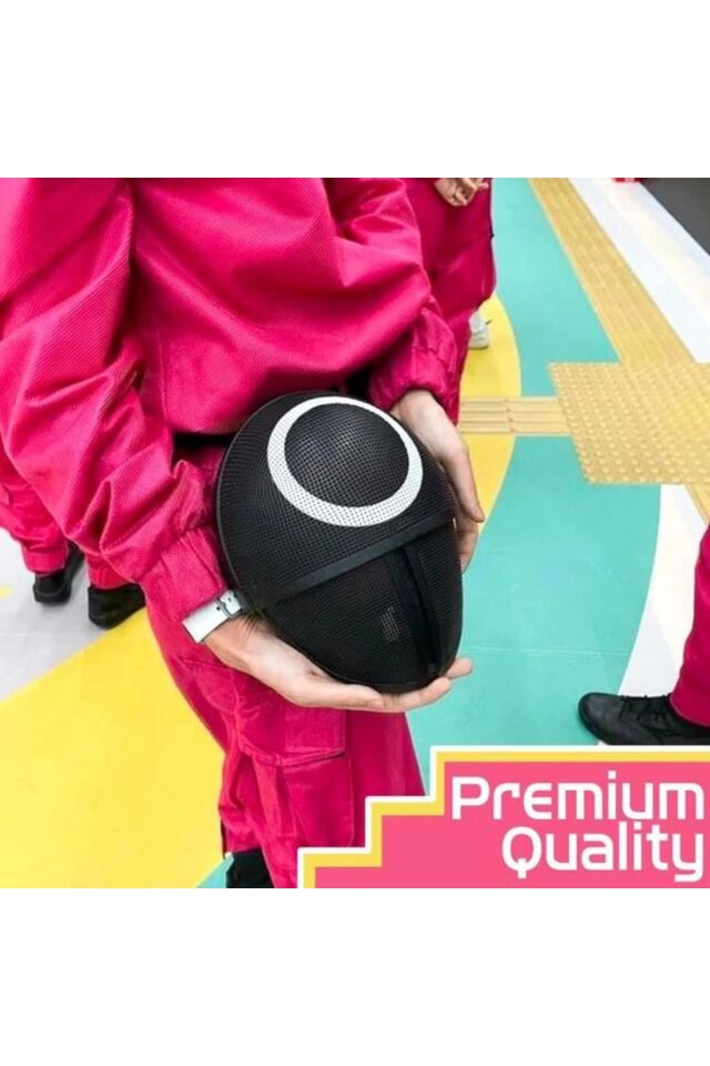 Çocuk Squid Game Maskesi Kalamar Oyun Maskesi Yuvarlak Ithal Ürün