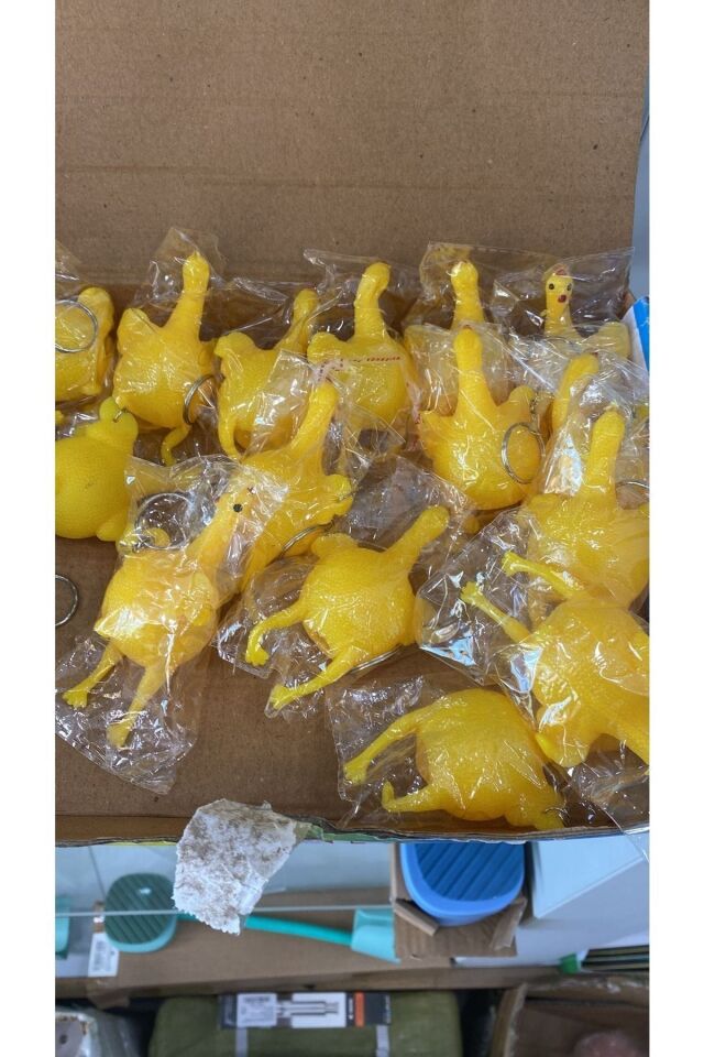 Squishy Yumurtlayan Tavuk Anahtarlık Çanta Ve Cüzdan Süsü Hediyelik