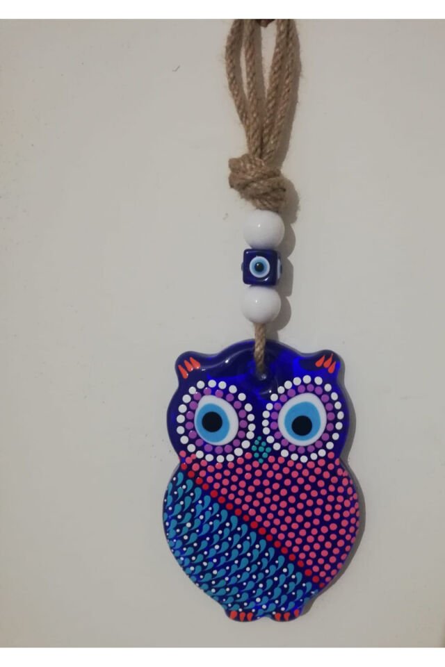 Seramik Detaylı Cam Nazar Boncuklu El Yapımı Hediyelik Eşya Duvar Süsü /Model Çeşitlerimiz Mevcuttur