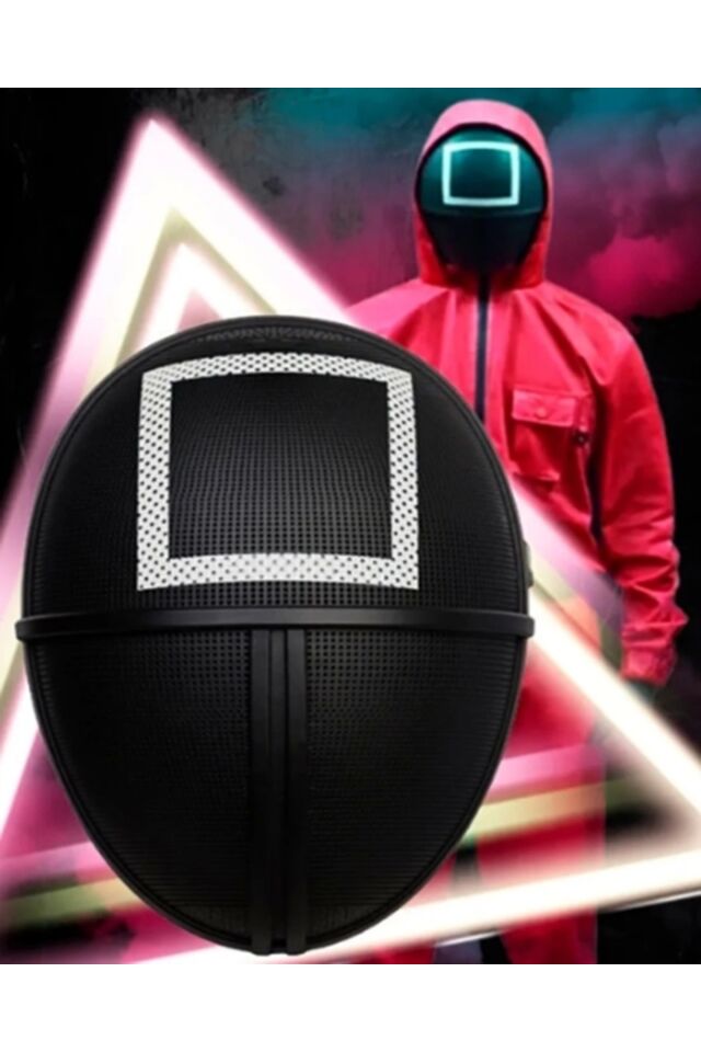 Squid Game Maskesi Kalamar Oyun Maskesi Kare Ithal Ürün