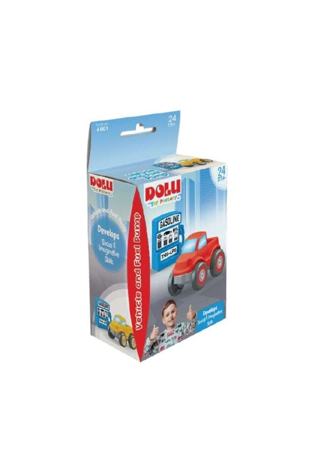 Dolu Kutuda Oyuncak Araç ve Yakıt Pompası Seti