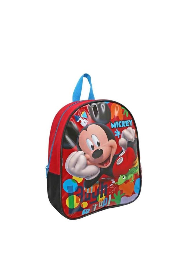Mickey Mouse Lisanslı Pug Anaokulu Çantası Kırmızı