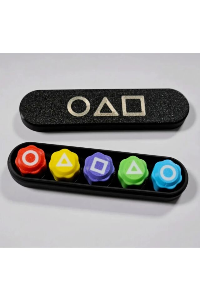 5 Taş Seti Kalamar Oyun Beştaş Oyuncak Renkli Taş Gonggi [ Kutulu ]