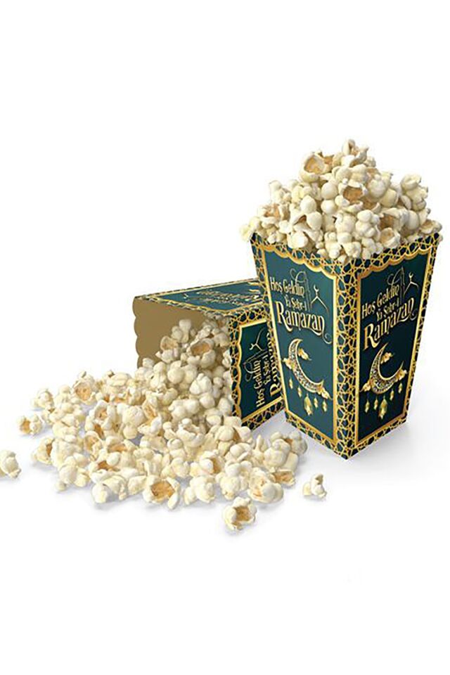 8'li Hoşgeldin Ya Şehri Ramazan Mısır Kutusu, Ramadan Ramazan Bayramı Sofrası, Oda Süsleme 11x8 Cm