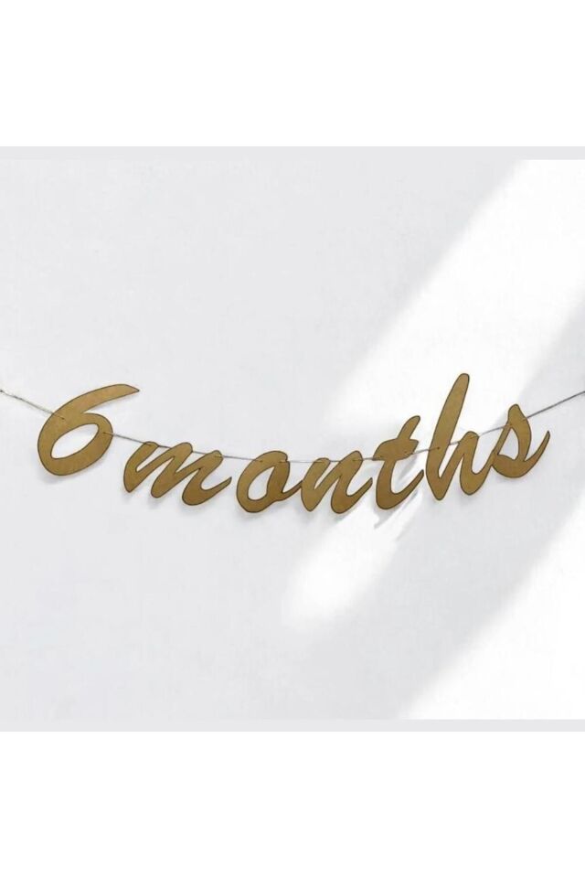 Yarım Yaş Partisi 6 Months Kaligrafi Banner