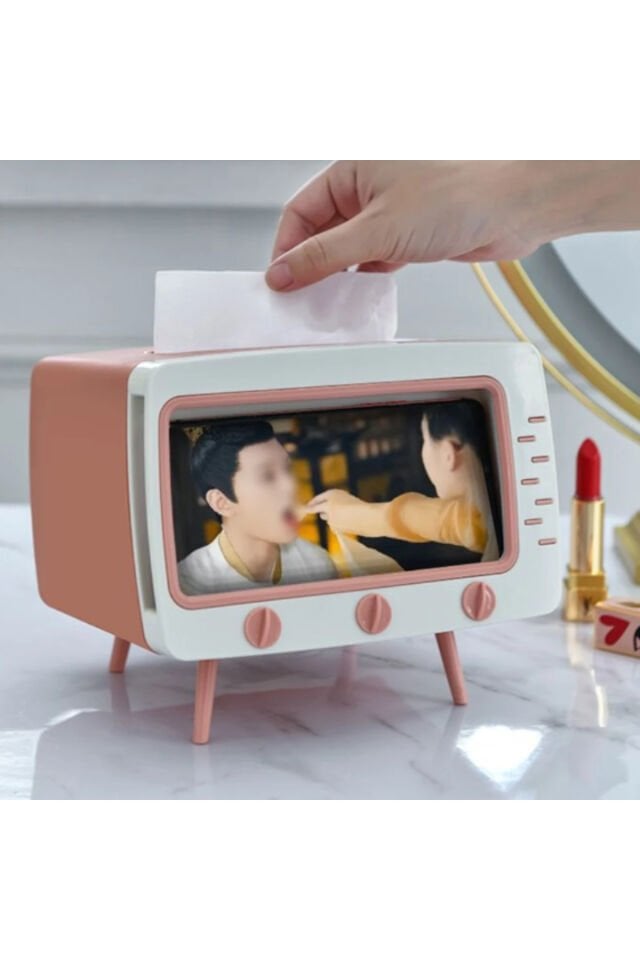 Modern Popüler Retro Telefon Tutucu Ve Peçetelik, Telefon Standı, Kağıt Peçetelik