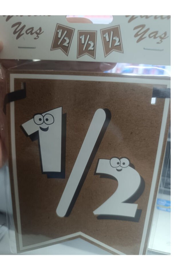 Yarım Yaş Partisi 1/2 Months Kaligrafi Banner