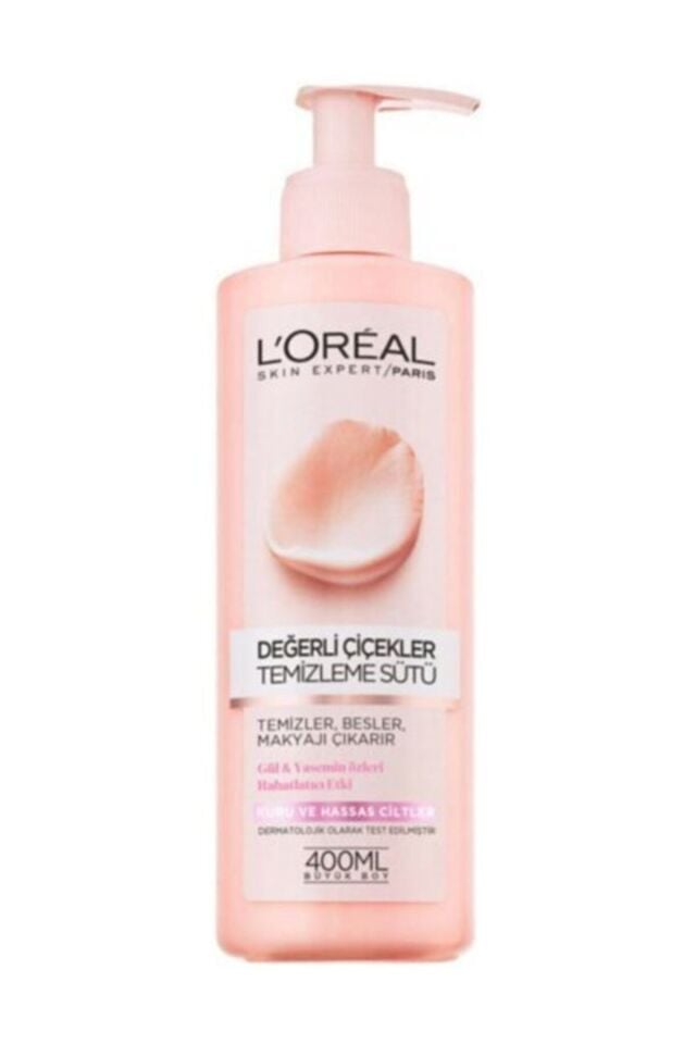 Değerli Çiçekler Kuru Ve Hassas Ciltler Için Yüz Temizleme Sütü 400 Ml 3600523449347