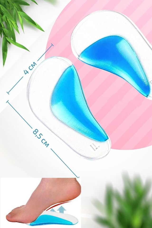 Silikon Ayak Tabanlık Içe Basma Önleyici Düz Tabanlar Için Profesyonel Tabanlık