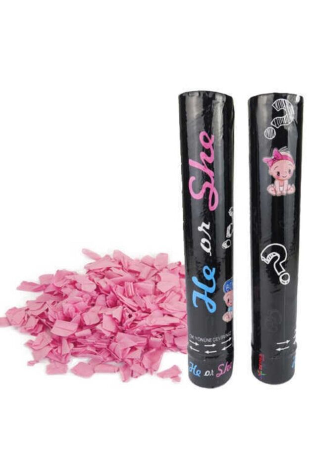 Konfeti Cinsiyet Belirleme Pembe 30 Cm