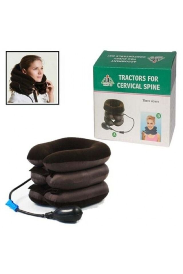 Boyun Fıtığı Önleyici Şişirilebilir Pompalı Ortopedik Boyun Ve Seyahat Yastığı