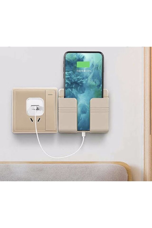 Telefon Ve Kumanda Standı Duvara Monte Telefon Ve Kumanda Tutacağı