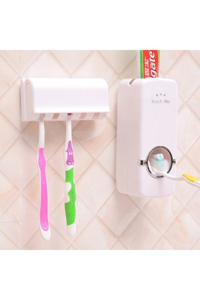 Otomatik Diş Macunu Sıkacağı Macun Sıkma Ve Diş Fırçalığı Kutusu