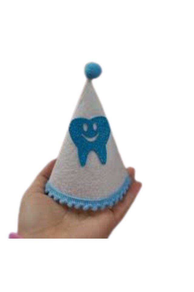 Erkek Bebek İlk Dişim Bebek Parti Şapkası Diş buğdayı Dişim çıktı Diş Partisi