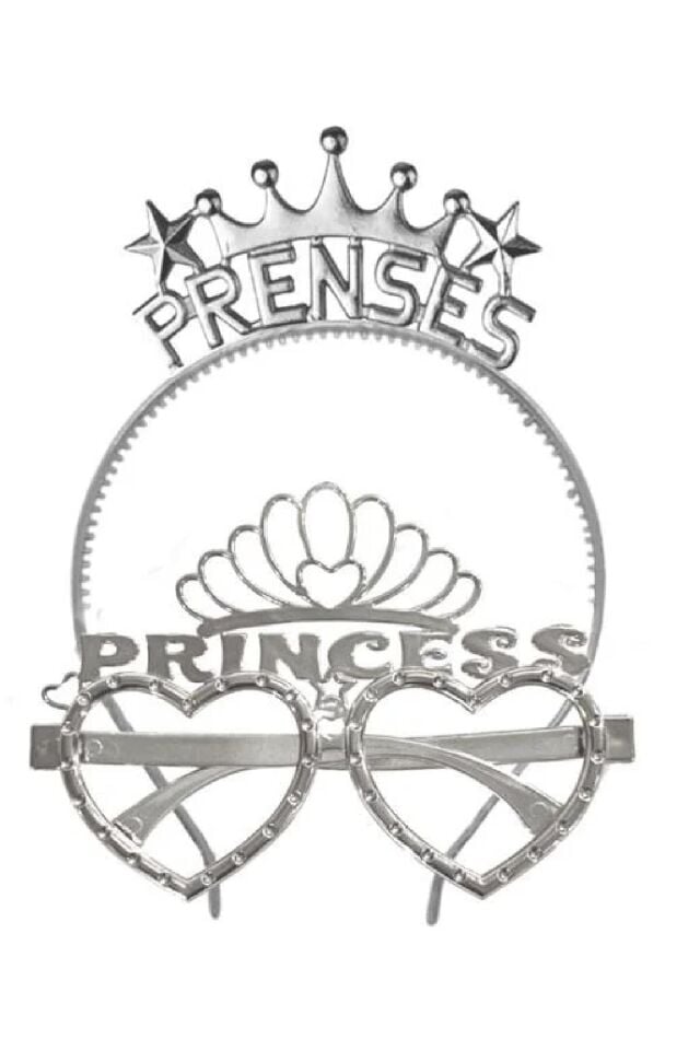 Princess Tac Gözlük Seti Prenses Parti Aksesuar Taç Gözlük