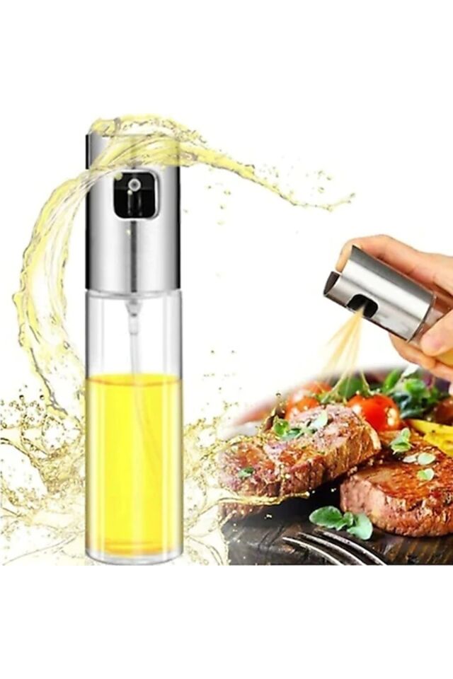 Sprey Cam Şişe Zeytinyağı Sirke Yağ Püskürtücü Yağdanlık 100 ml