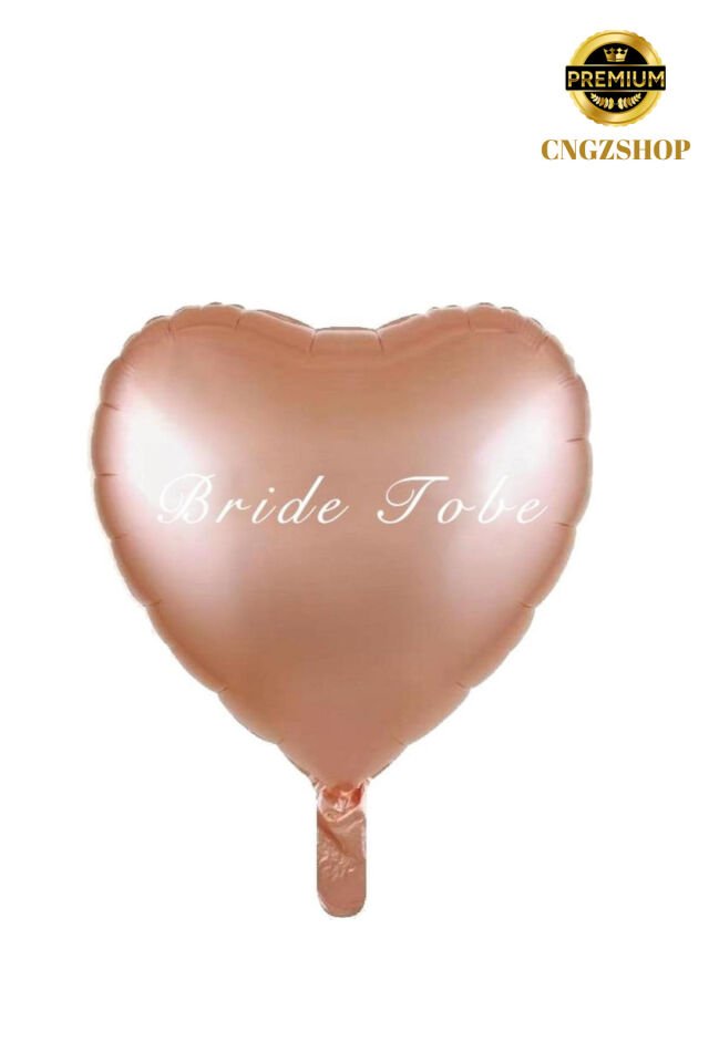Rose Gold Rüyası: Bride To Be Yazılı Kalp Folyo Balon