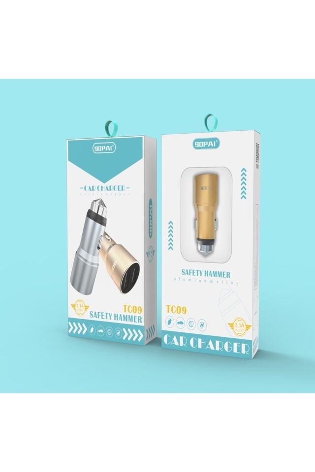 Çift Girişli Araç Şarj Cihazı Tc09 Car Charger