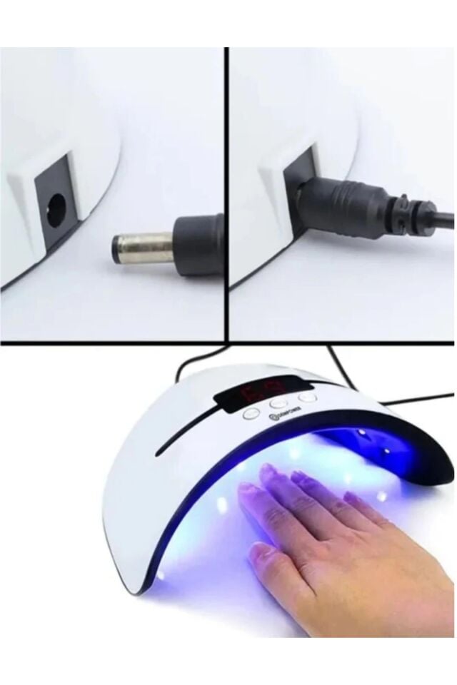 Premium 3 Modlu Profesyonel Dijital Göstergeli 36W 12 Adet Uv Led Işıklı Oje Tırnak Kurutucu