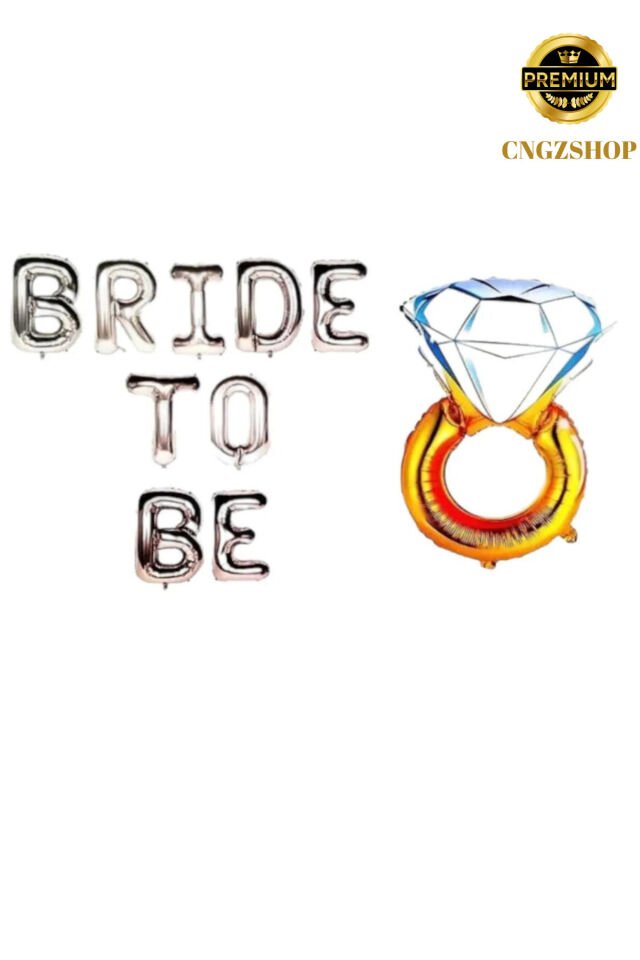 Bride To Be Bekarlığa Veda Partisi 16 inç 36 Cm Folyo Balon Seti,