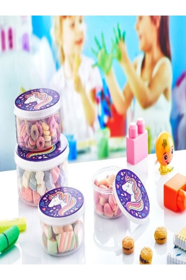 Yuvarlak Gıda Saklama Kabı 4 Lü 200 ml 300 ml 450 ml 650 ml Mutfak Için Hijyenik