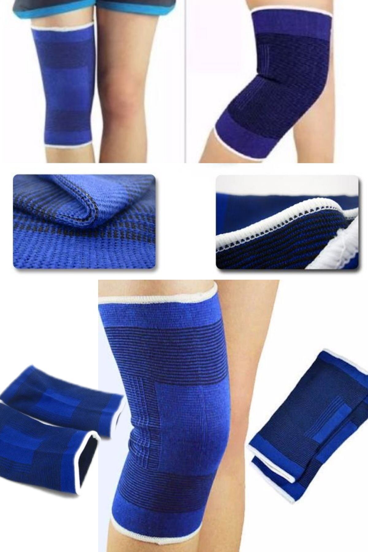 1 Çift Sporcu Dizlik Seti Dirsek Diz Koruyucu Universal